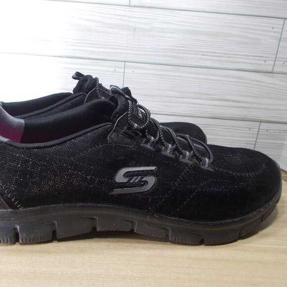 Skechers Empire Rock Around Women's 9 Black Slip-On Shoes 12157 - Picture 1 of 4